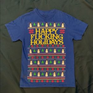 “Happy F*cking Holidays” T-Shirt - Ugly Sweatshirt